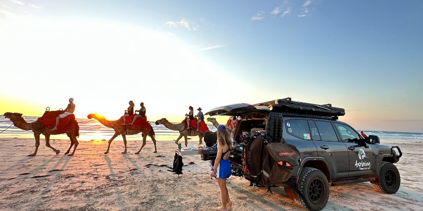 Tourist visiting Cable Beach Broome